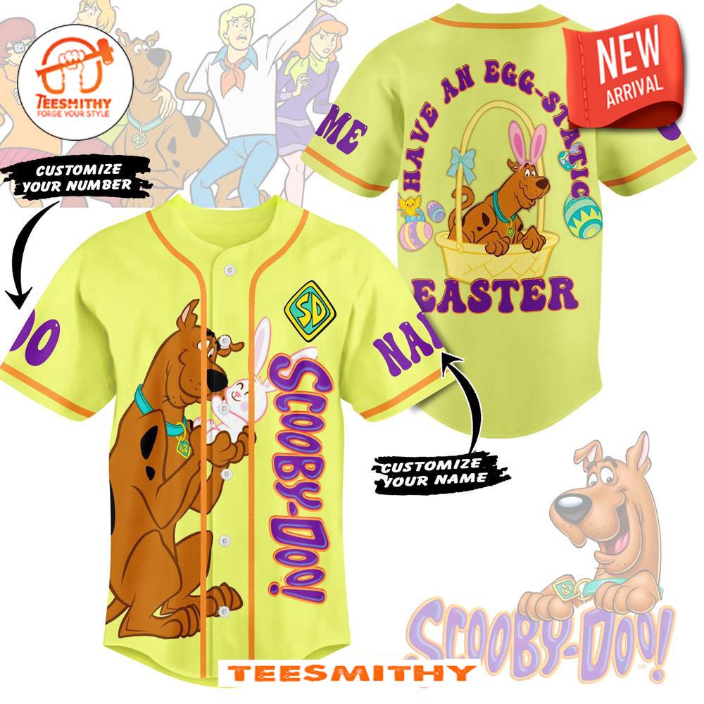 Scooby Doo Easter Have An Egg Static Baseball Jersey