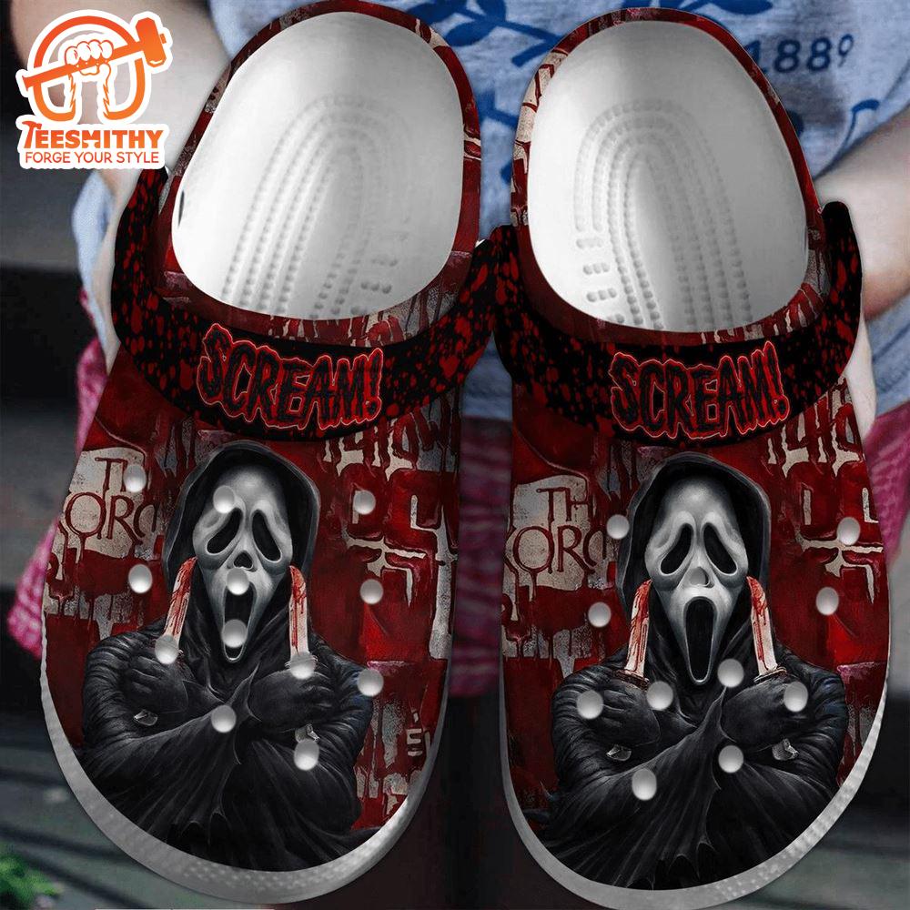 Scream Halloween Movie Clogs Shoes Comfortable For Men Women And Kids