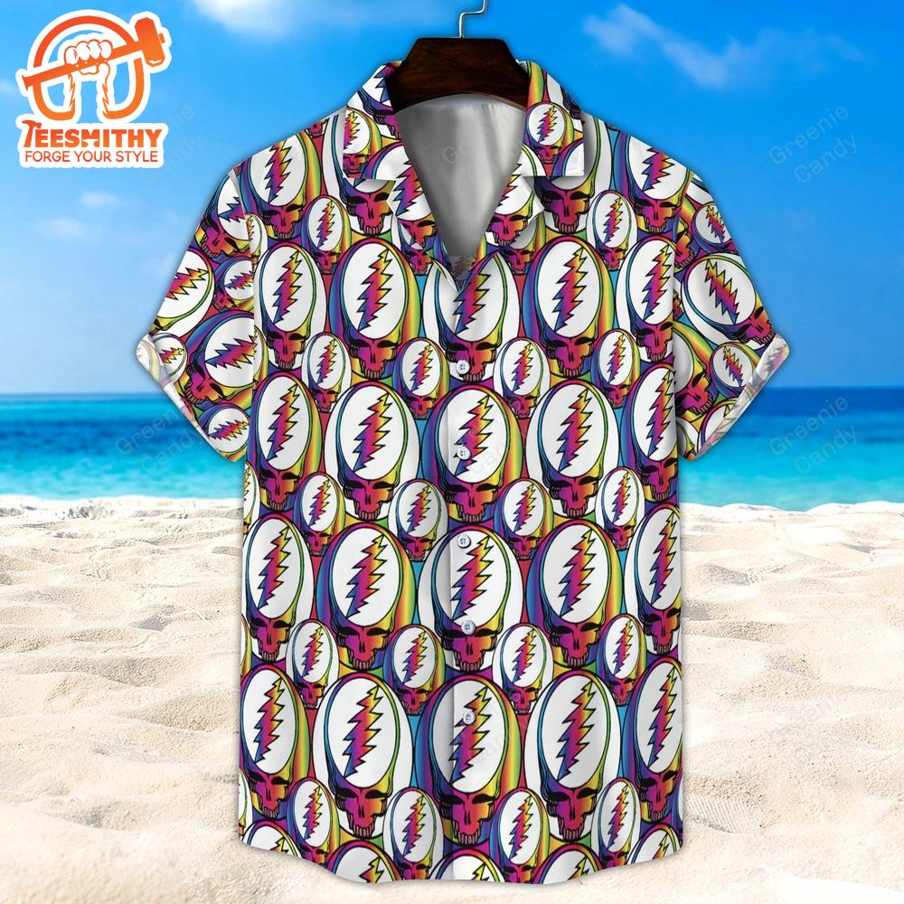 Seamless Grateful Dead All Over Print 3D Unisex Hawaiian Shirt