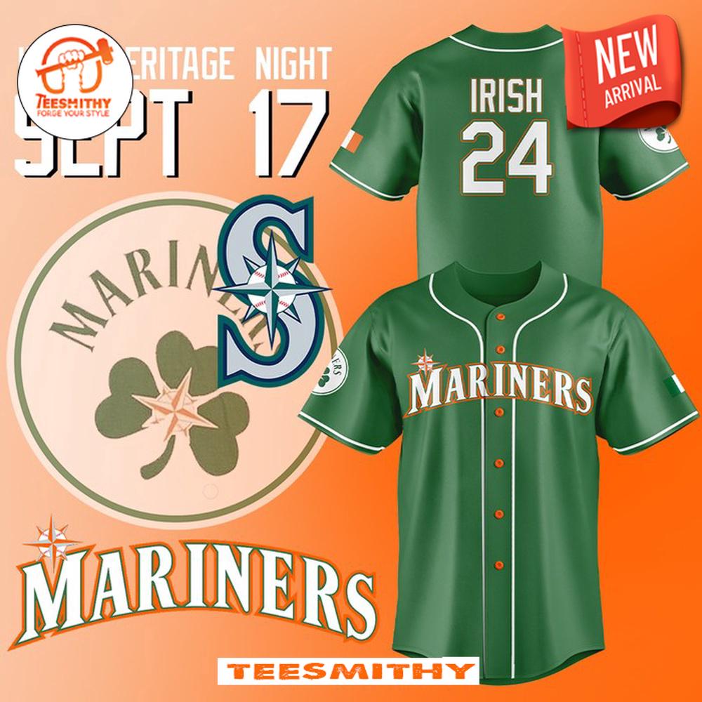 Seattle Mariners Irish Heritage Night 2024 Baseball Jersey