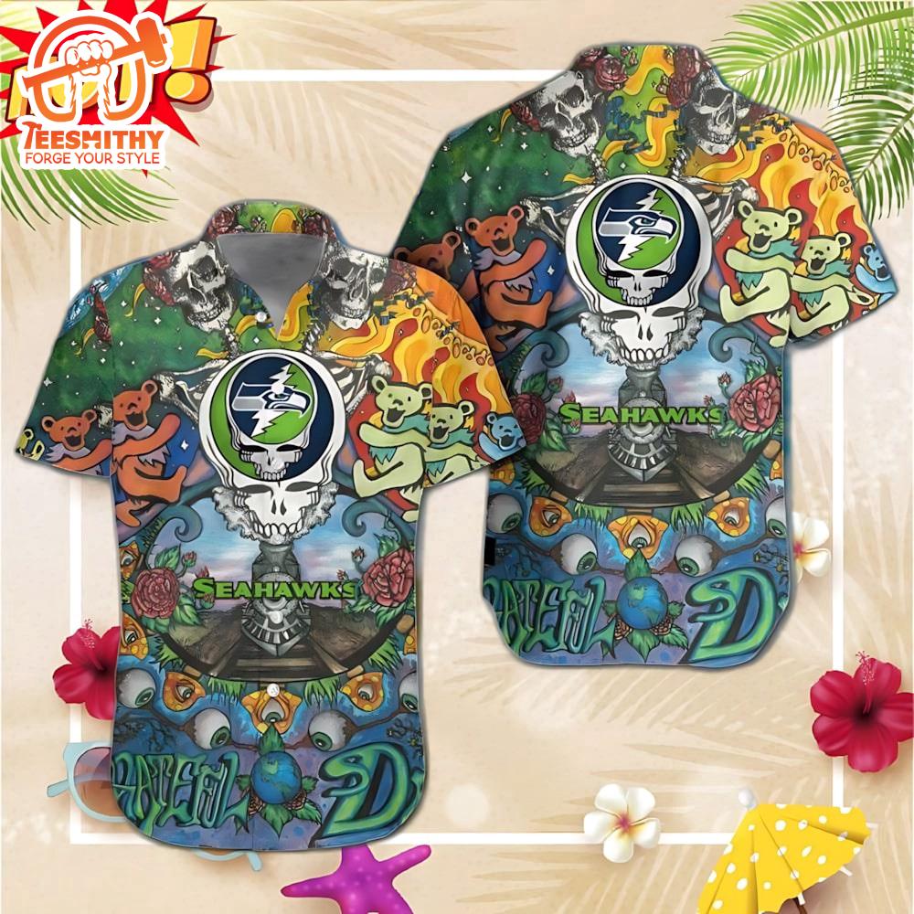 Seattle Seahawks Grateful Dead NFL Hawaiian Shirt