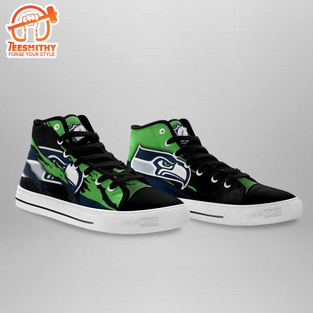 Seattle Seahawks High Top Shoes Custom For Fans