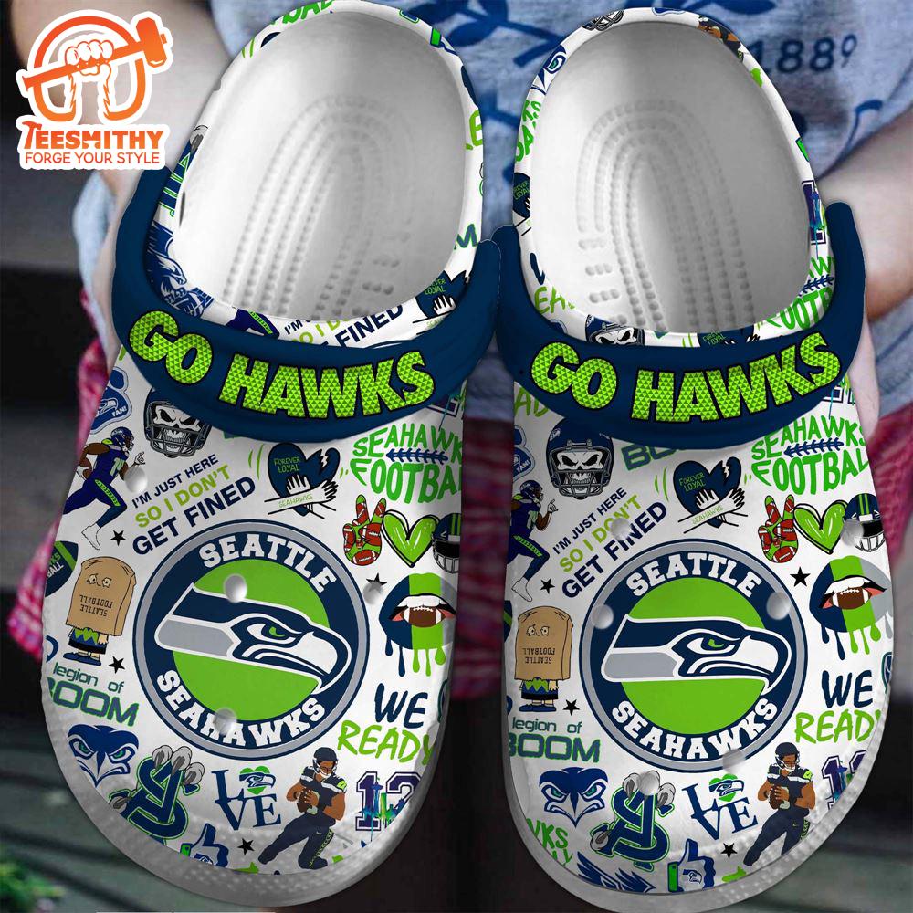 Seattle Seahawks Nfl Sport Clogs Shoes Comfortable For Men Women And Kids