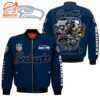 Seattle Seahawks Players Nfl Blue Bomber Jacket  Gift For Fans