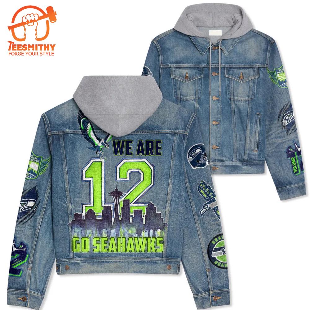 Seattle Seahawks Premium Hooded Denim Jacket