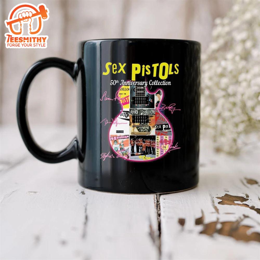 Sex Pistols 50th Anniversary Collection Guitar Signatures Mug