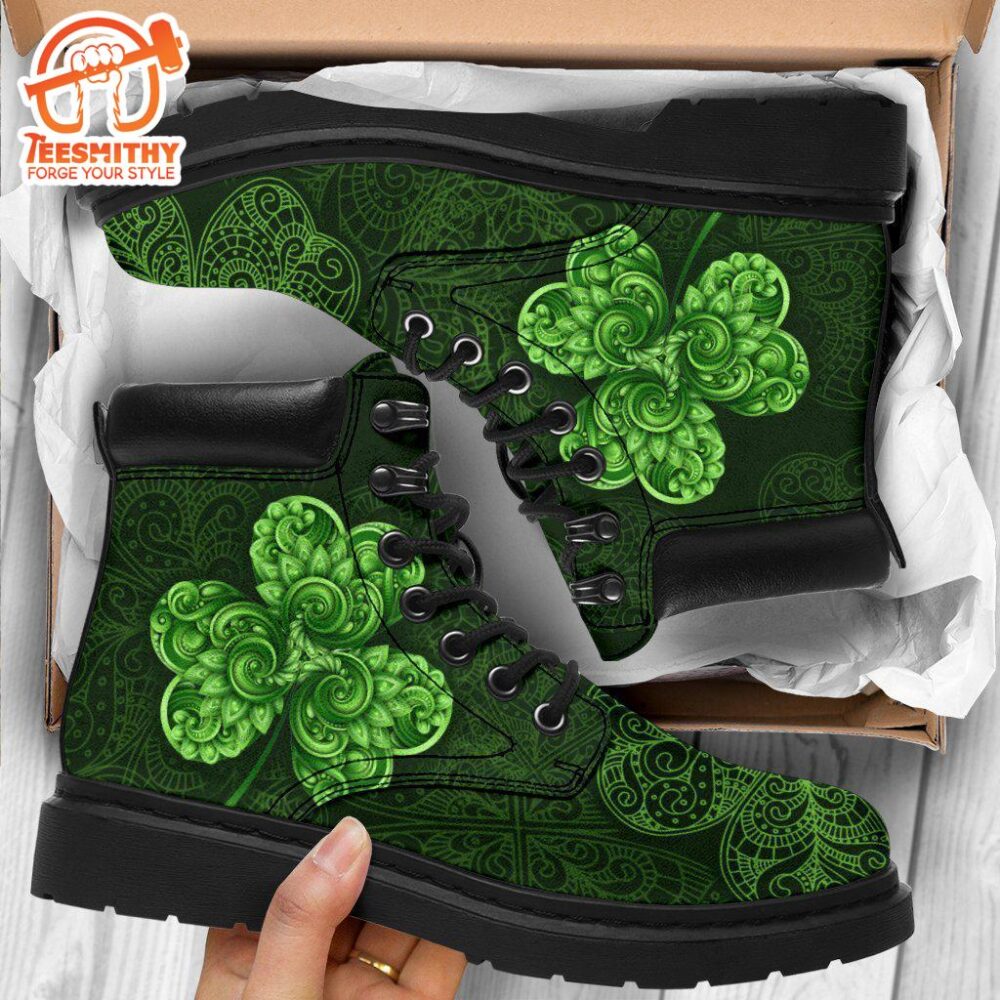 Shamrock Boots Shoes St Patrick Day Gift Idea