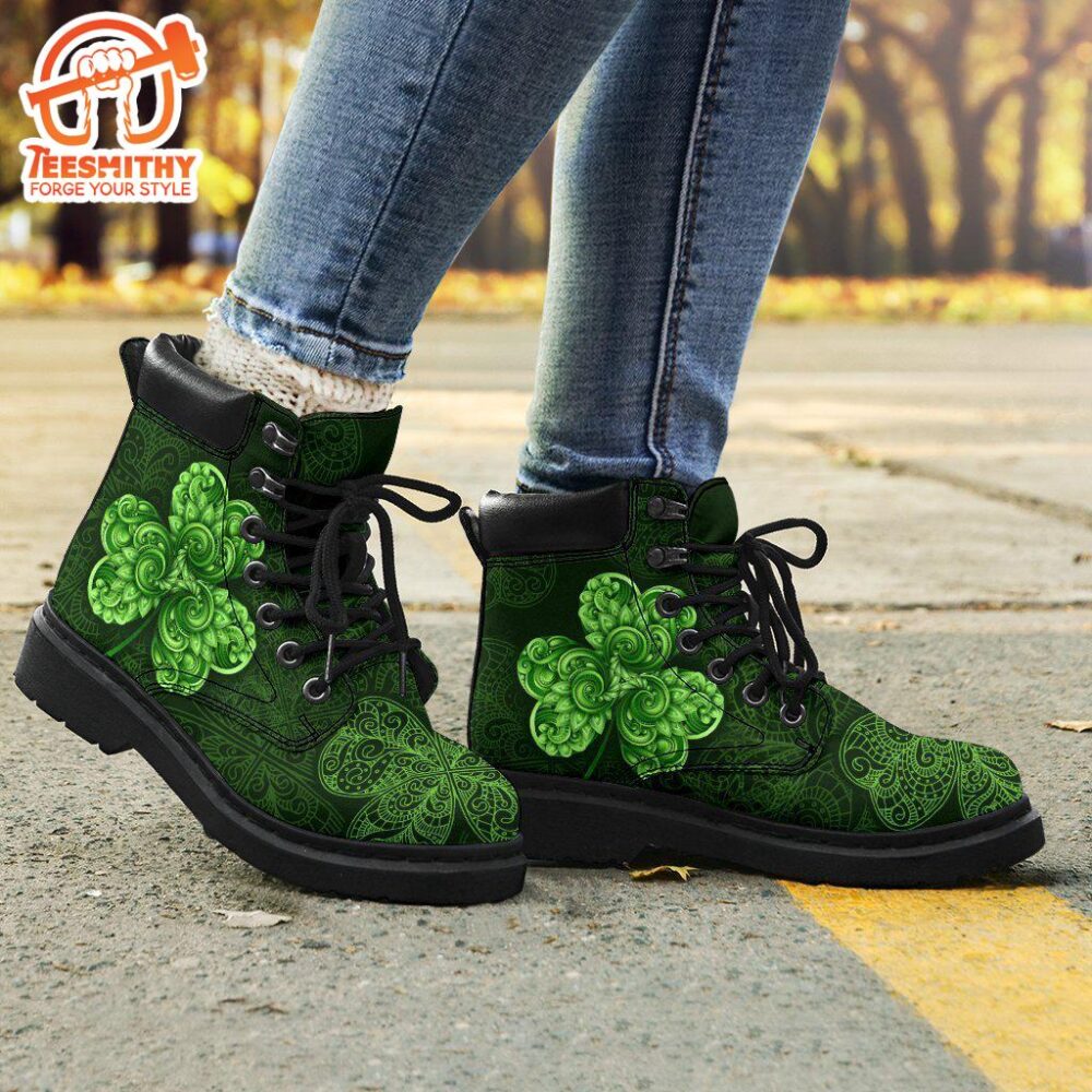 Shamrock Boots Shoes St Patrick Day Gift Idea