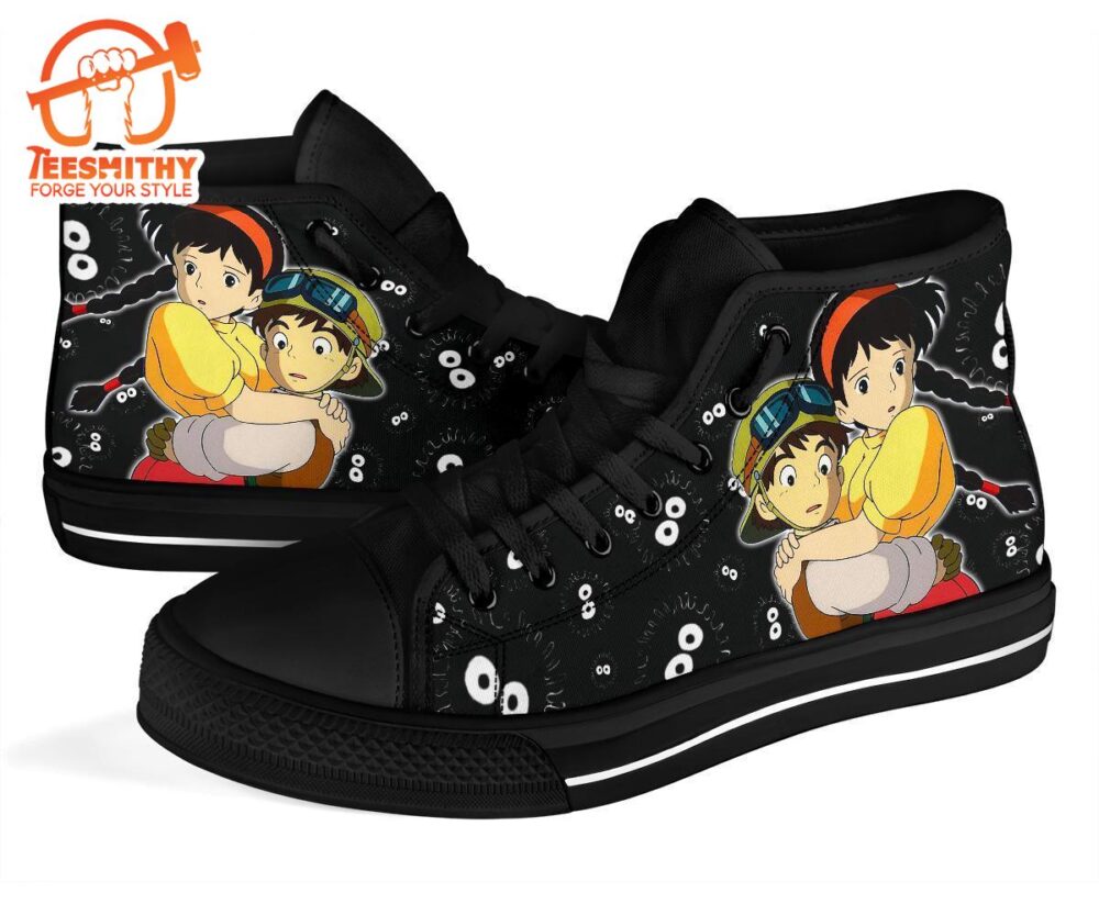 Sheeta & Pazu Sneakers Castle In The Sky High Top Shoes Ghibli Fan