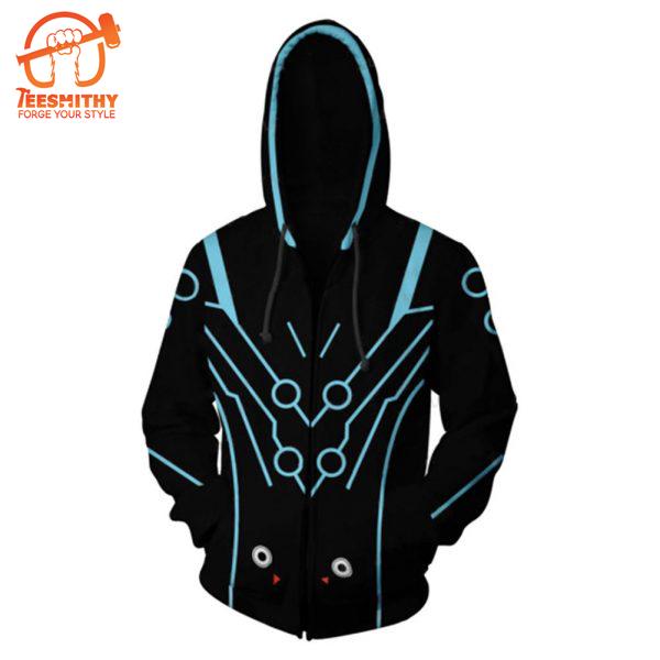 Shimada Genji Skin Game Overwatch Zip Up  All Over Printed Hoodie