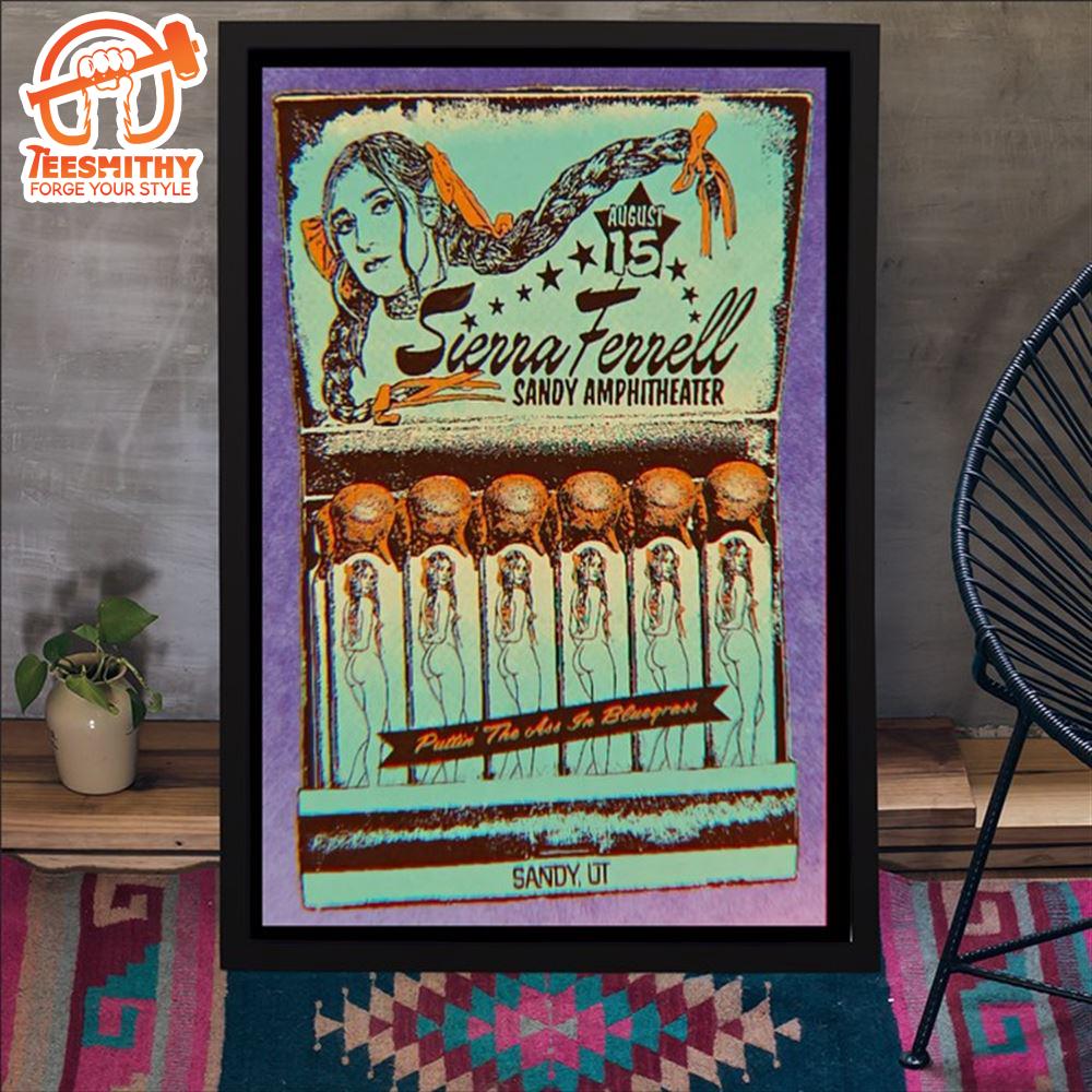 Sierra Ferrell Aug 15th, 2024 Sandy Amphitheater Event Poster Canvas