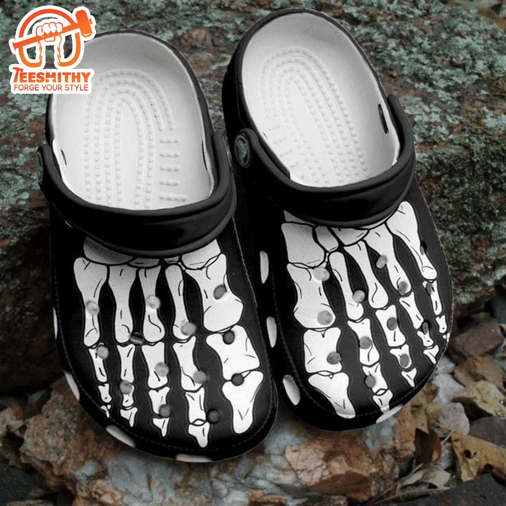 Skeleton Feet Halloween Classic Clogs Shoes