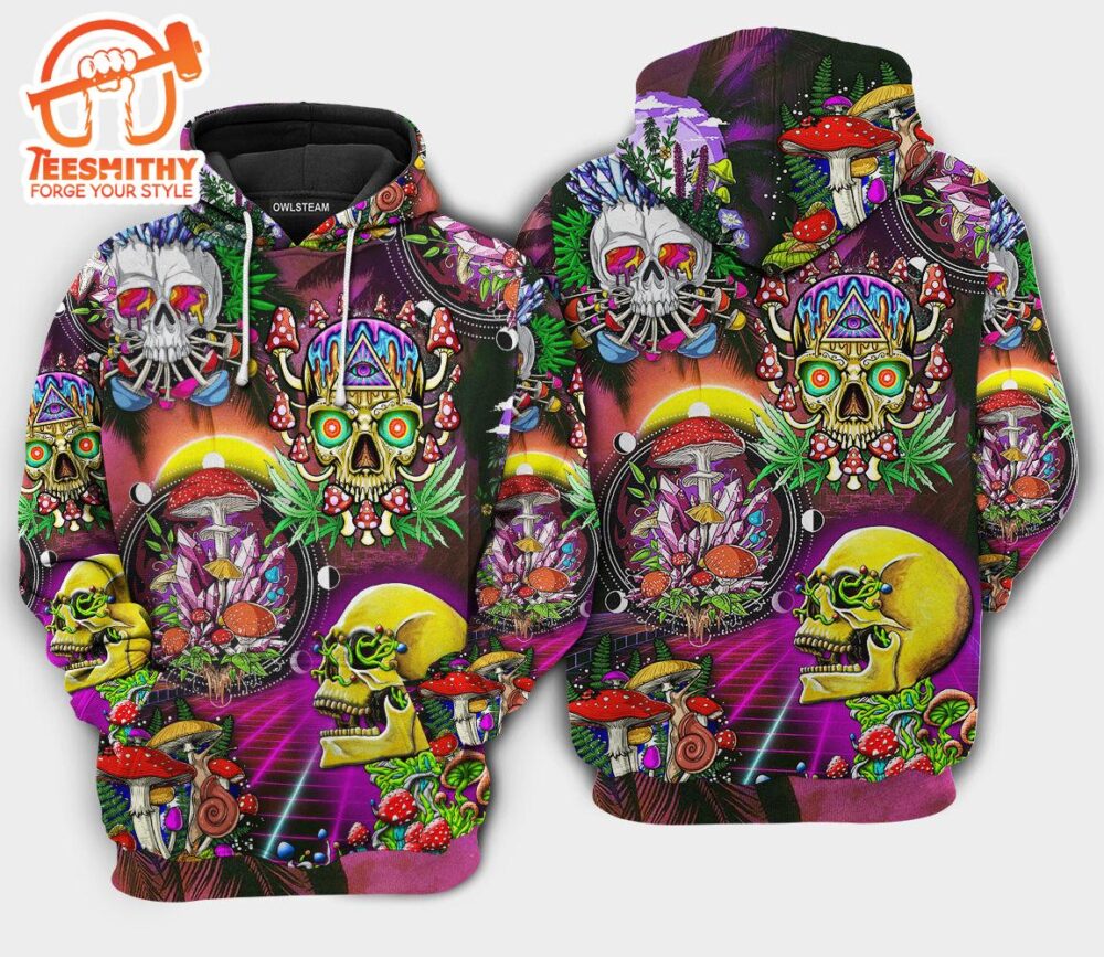 Skull Life Is A Game All Over Print Hoodie