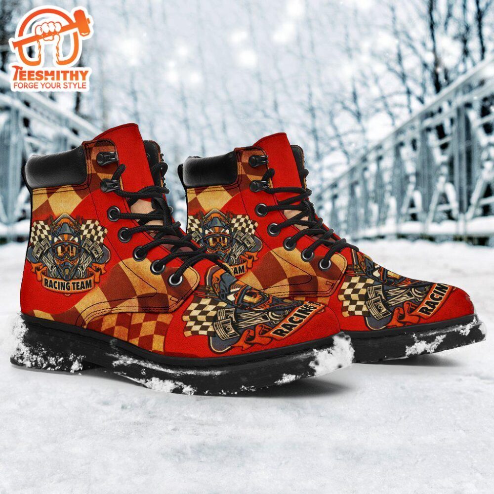 Skull Racing Boots Shoes Racing Team Gift Idea