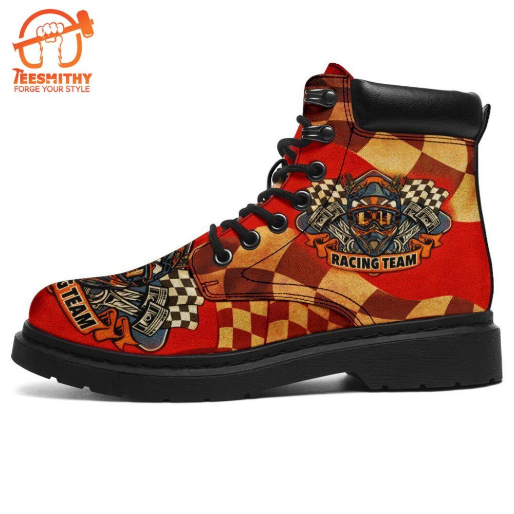 Skull Racing Boots Shoes Racing Team Gift Idea