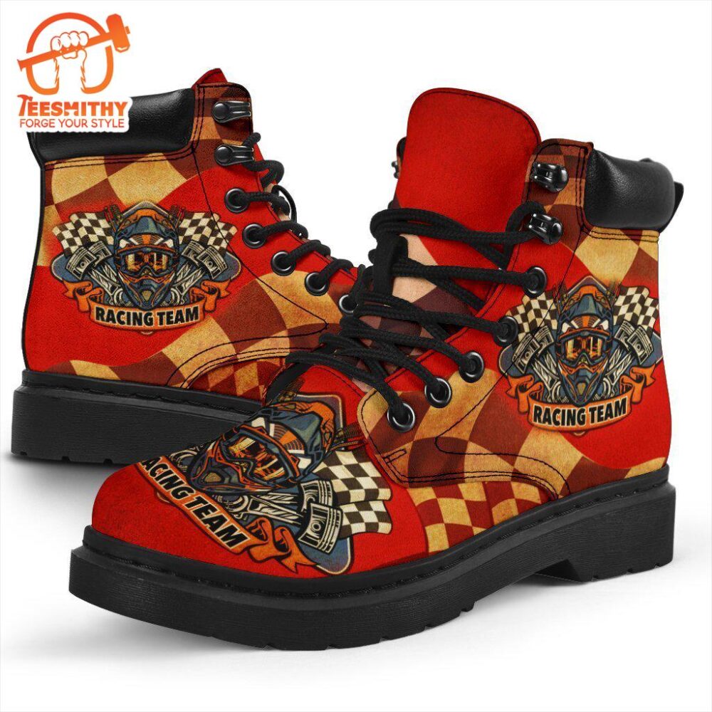 Skull Racing Boots Shoes Racing Team Gift Idea