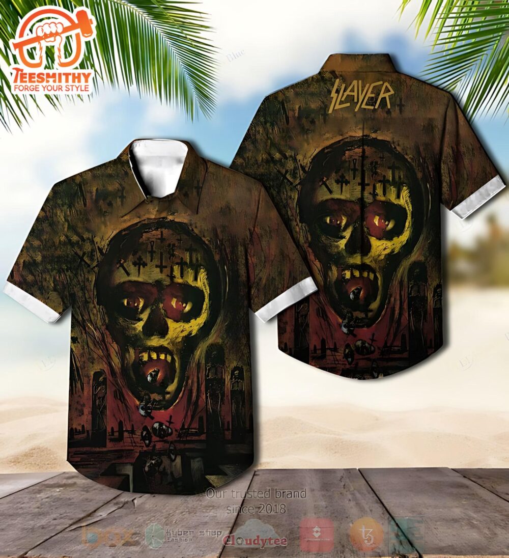 Slayer Band Seasons In The Abyss Men’s Hawaiian Shirt