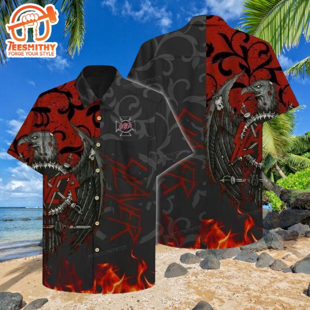 Slayer Eagle Design Men’s Hawaiian Shirt