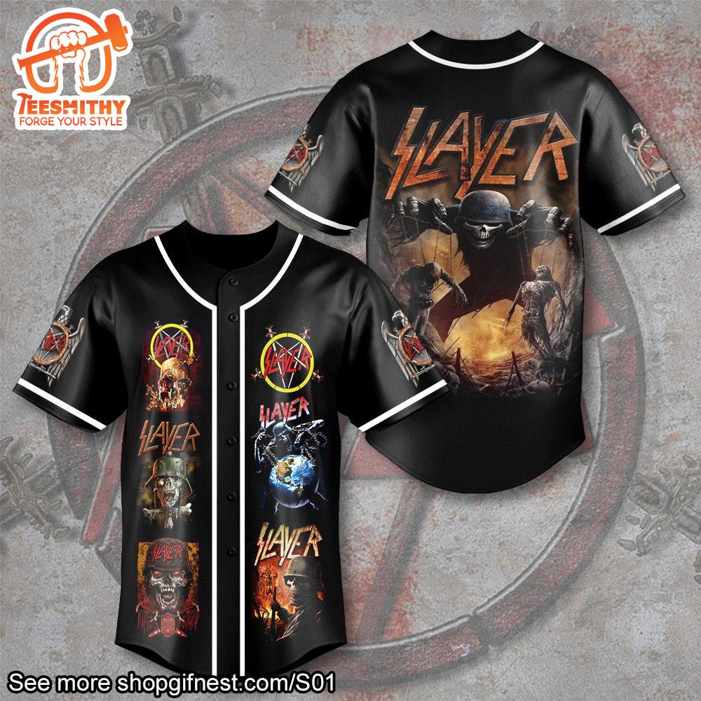 Slayer Trendding For Fans Baseball Jersey Shirt, For Gift Fans Jersey