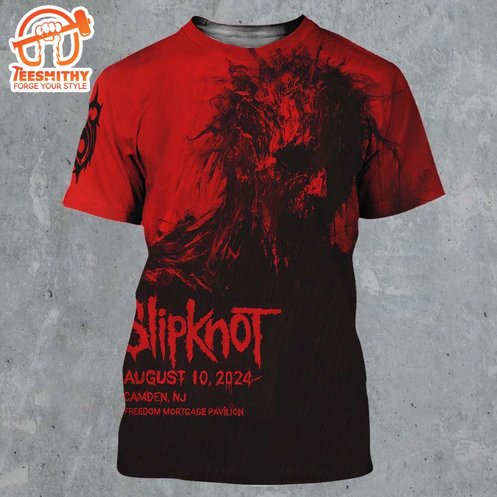 Slipknot 2024 Tour Camden New Jersey Freedom Mortgage Pavilion August 10 2024 3D Shirt