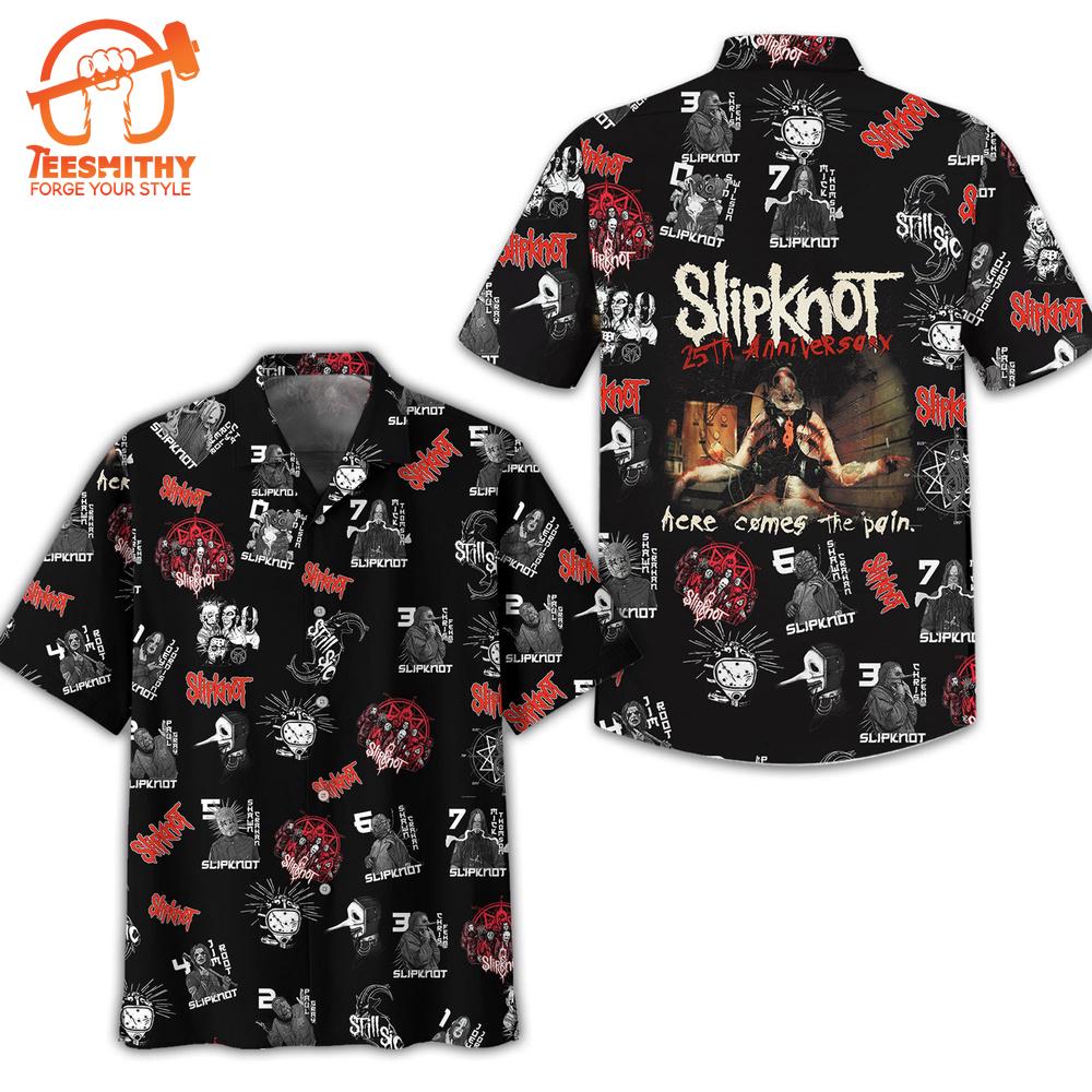 Slipknot 25th Anniversery Short Sleeve Aloha Shirt