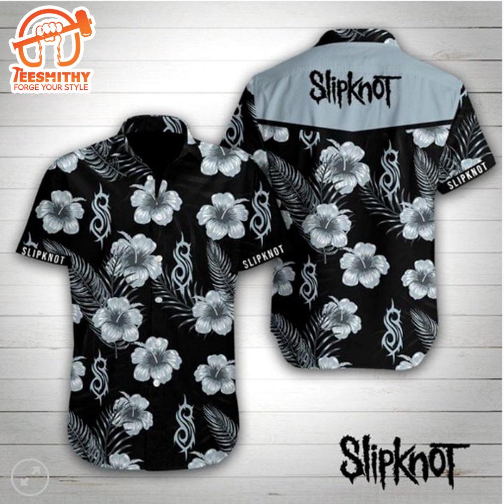 Slipknot Flowers Tropical Short Sleeve Aloha Shirt