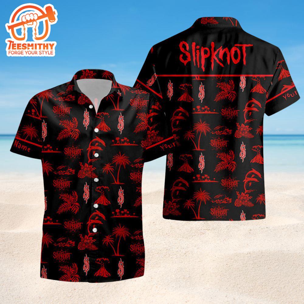 Slipknot Inferno Vibes Short Sleeve Aloha Shirt