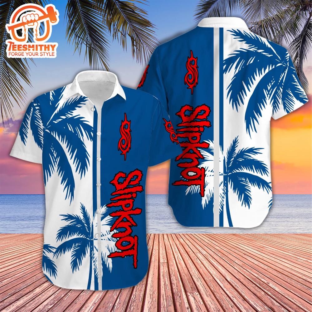 Slipknot Palm Tree Short Sleeve Aloha Shirt