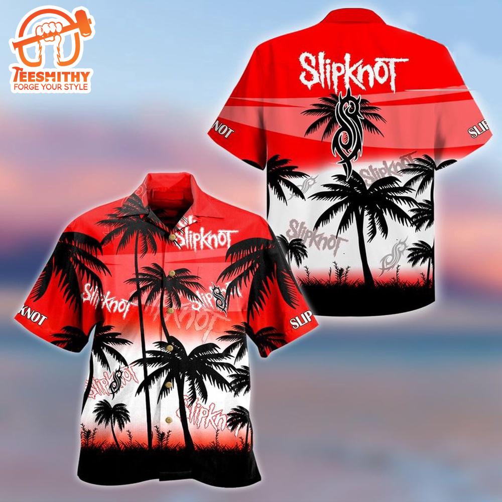 Slipknot Palm Tree Sunset Short Sleeve Aloha Shirt