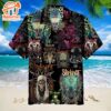 Slipknot Rock Band Dark Fantasy Art Short Sleeve Aloha Shirt