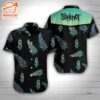 Slipknot Rock Band Palm Shadows Short Sleeve Aloha Shirt