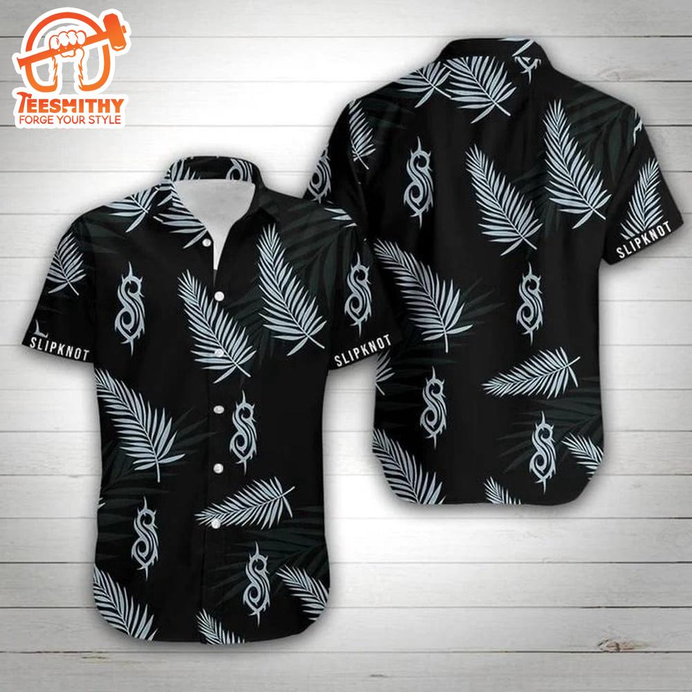 Slipknot Tropical Black Short Sleeve Aloha Shirt