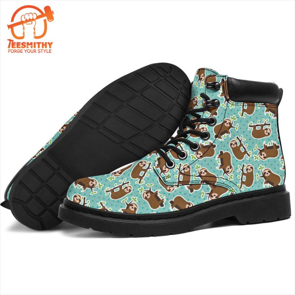 Sloth Boots Animal Custom Shoes Funny For Sloth Lover