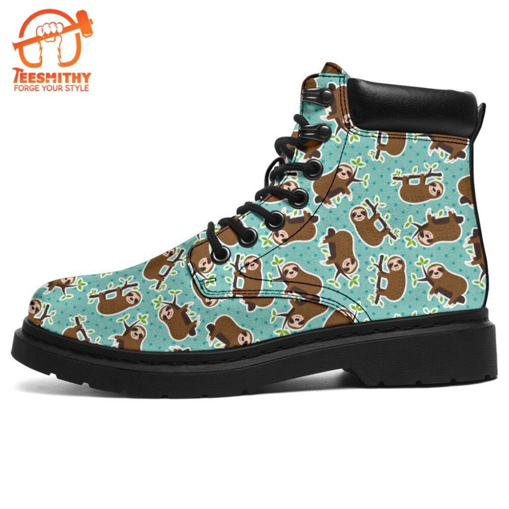 Sloth Boots Animal Custom Shoes Funny For Sloth Lover