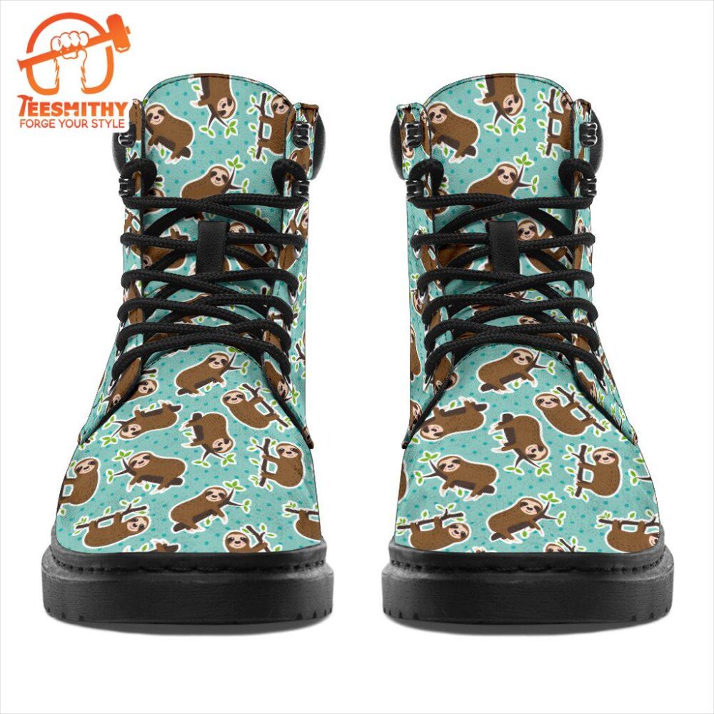 Sloth Boots Animal Custom Shoes Funny For Sloth Lover