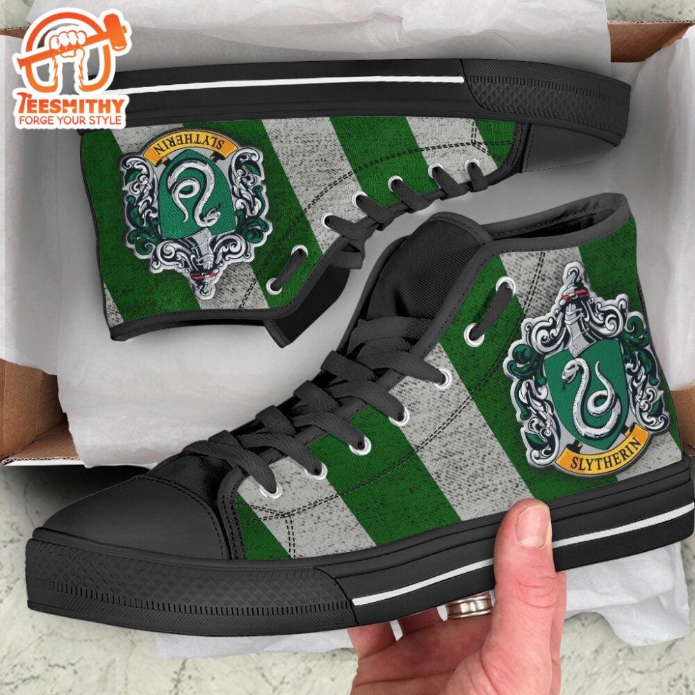 Slytherin High Top Shoes Harry Potter Custom