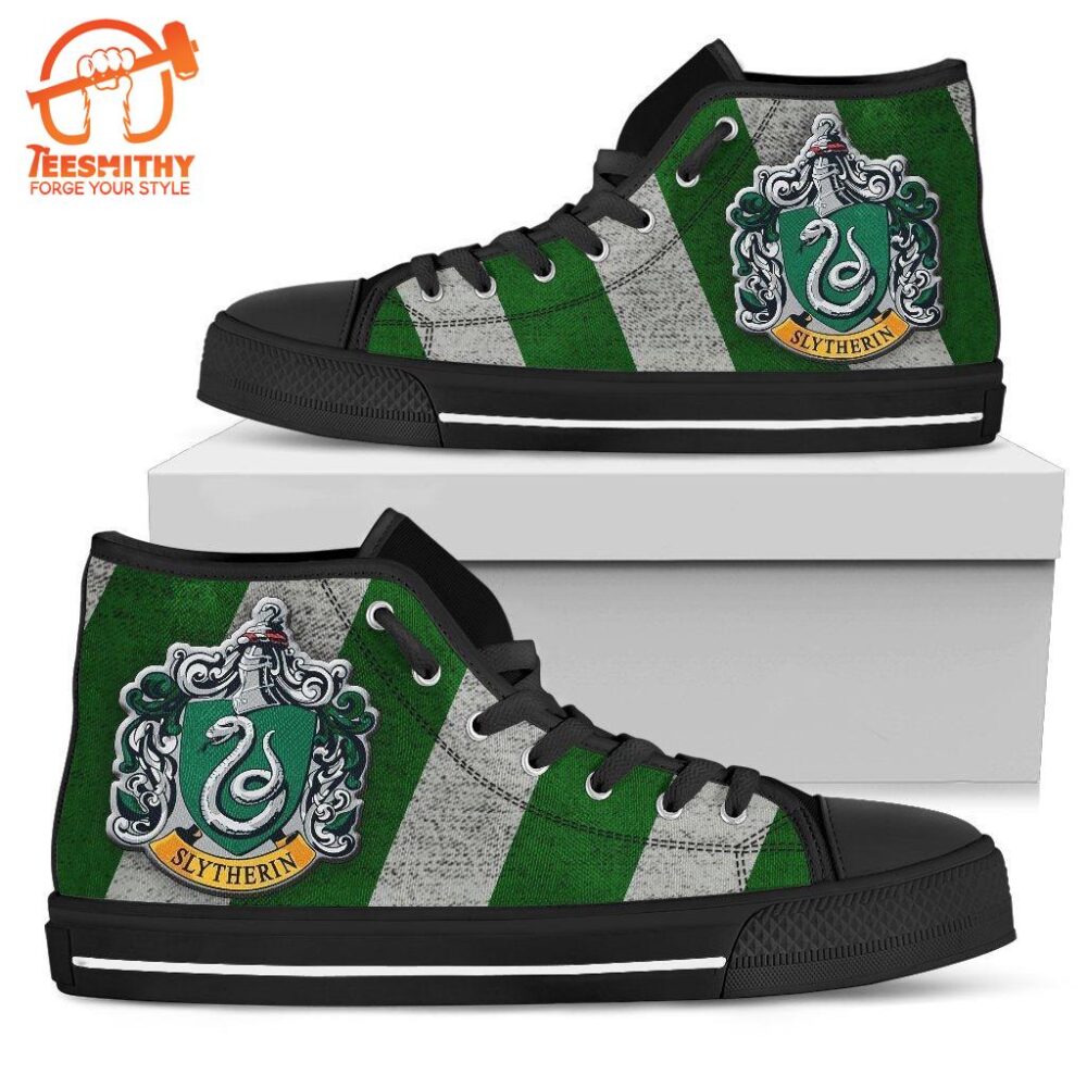 Slytherin High Top Shoes Harry Potter Custom