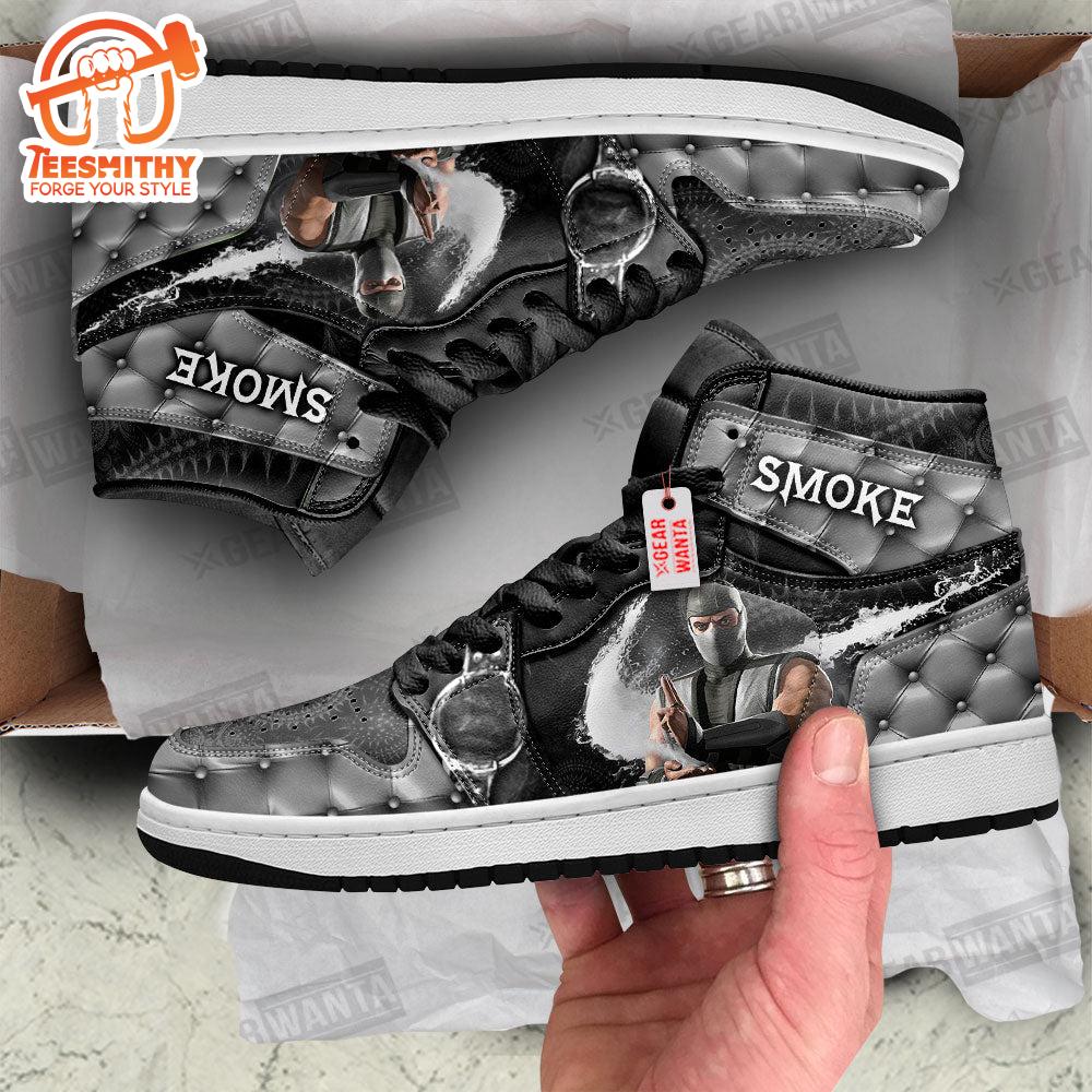 Smoke Mortal Kombat Air Jordan 1 Shoes Custom Sneakers For Fans