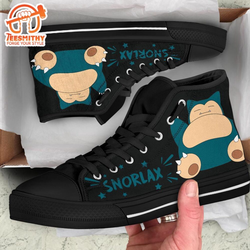 Snorlax High Top Shoes Gift Idea