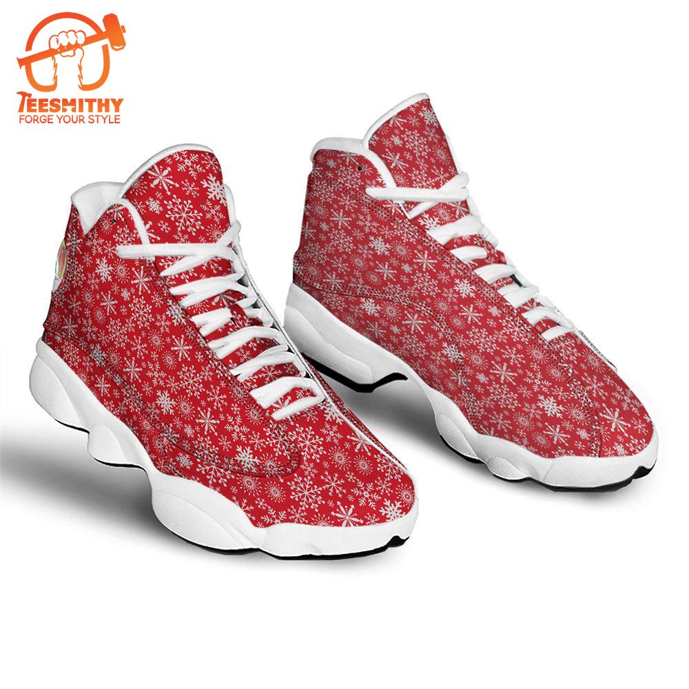 Snowflake Christmas Print Jd13 Shoes For Men Women   Gift Christmas