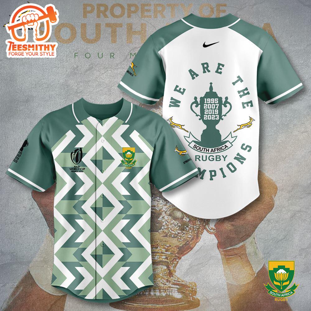 South Africa X Rugby World Cup Trendding For Fans Baseball Jersey Shirt, For Gift Fans Jersey