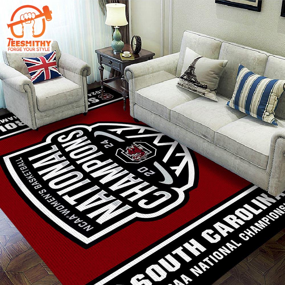 South Carolina Gamecocks Women’s Basketball Rectangular Rug Christmas For Fans