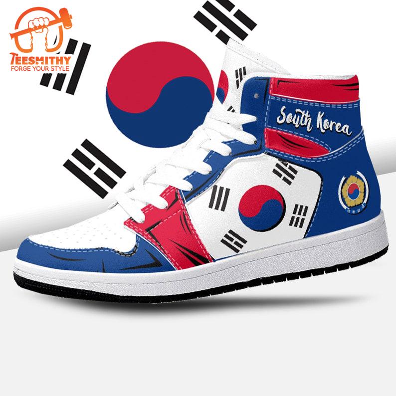 South Korea Flag JD1 Sneakers Custom Country