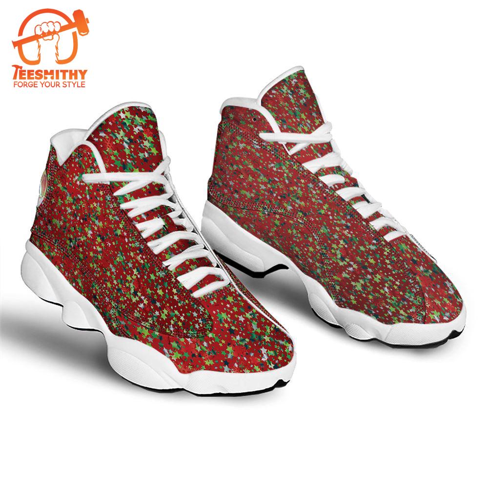 Sparkle Christmas Print Jd13 Shoes For Men Women   Gift Christmas