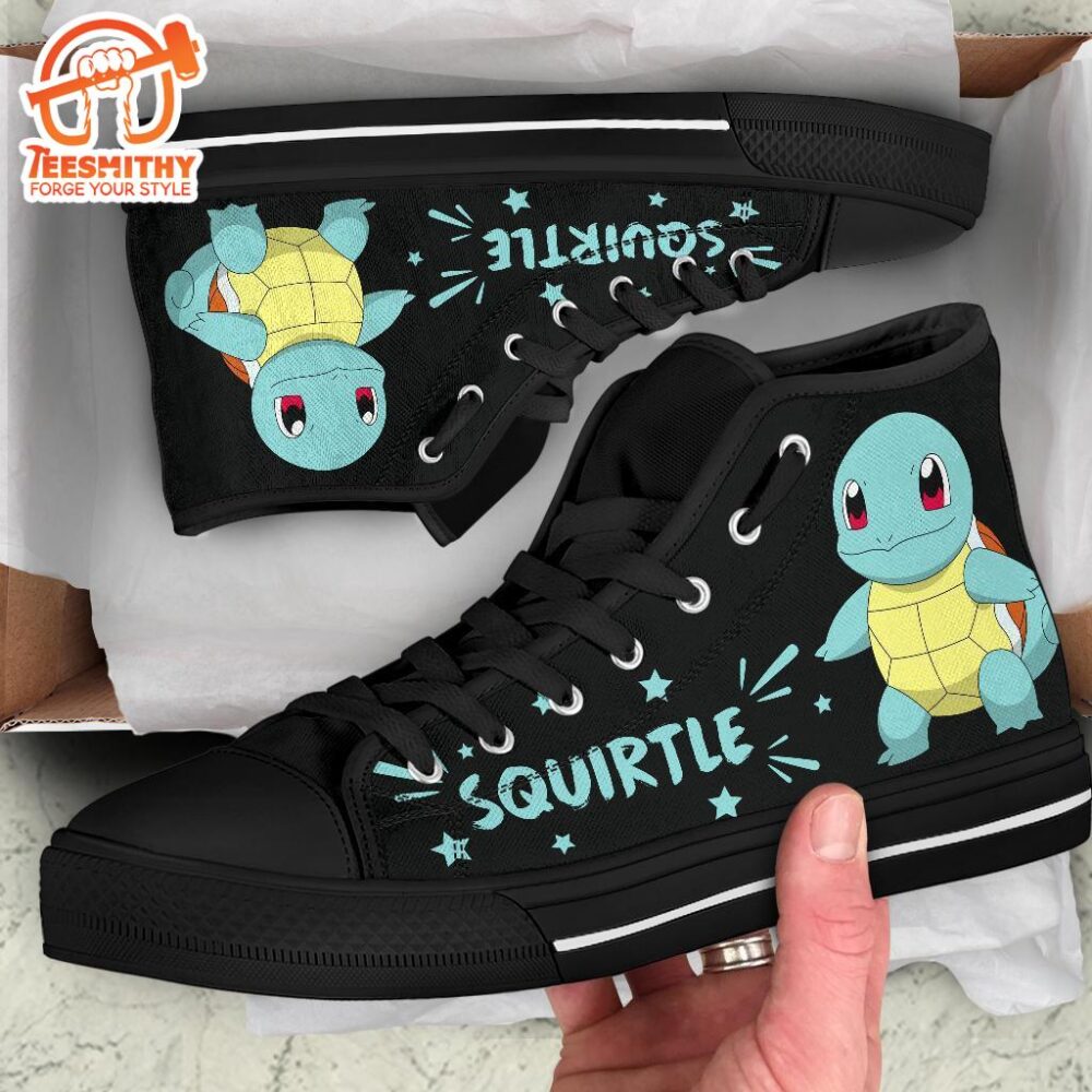 Squirtle High Top Shoes Gift Idea