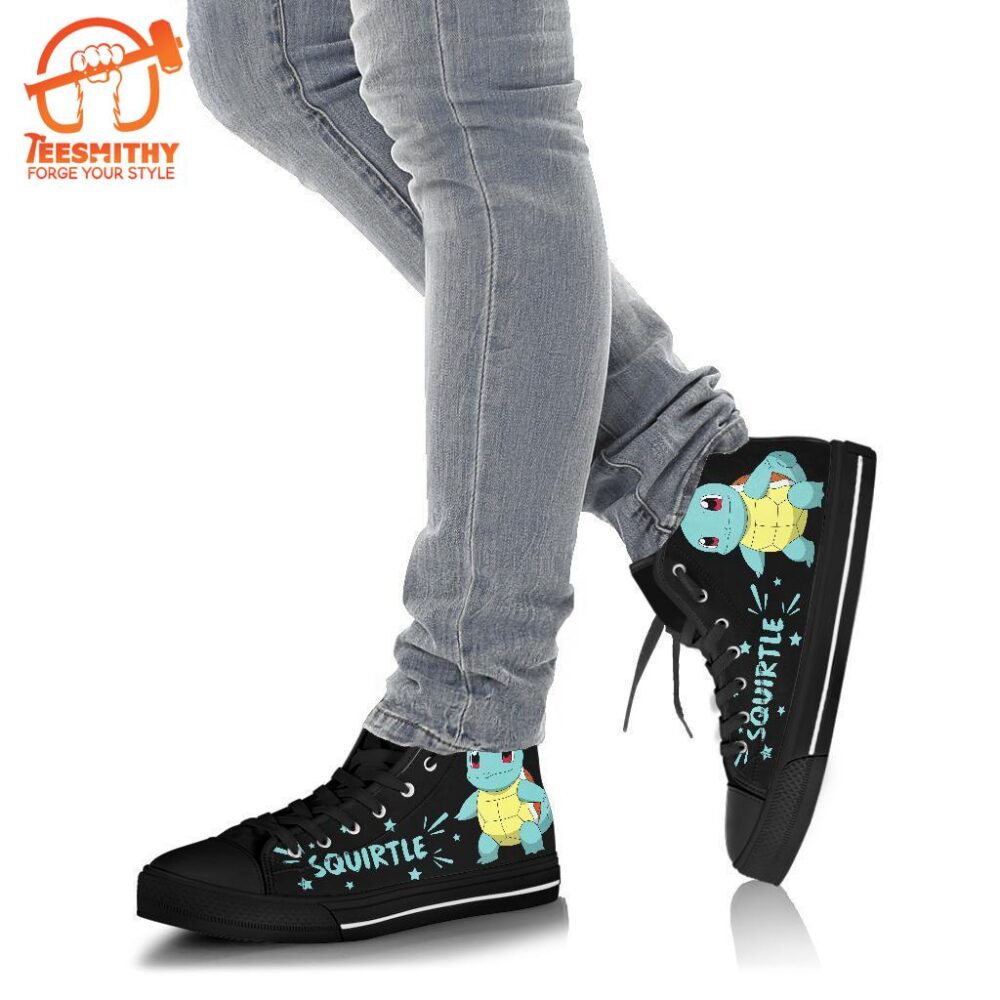 Squirtle High Top Shoes Gift Idea