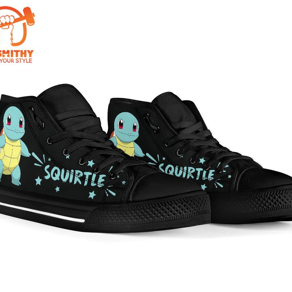 Squirtle High Top Shoes Gift Idea