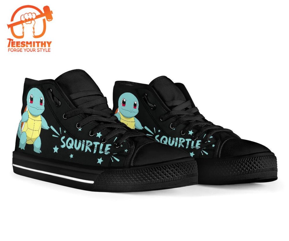 Squirtle High Top Shoes Gift Idea