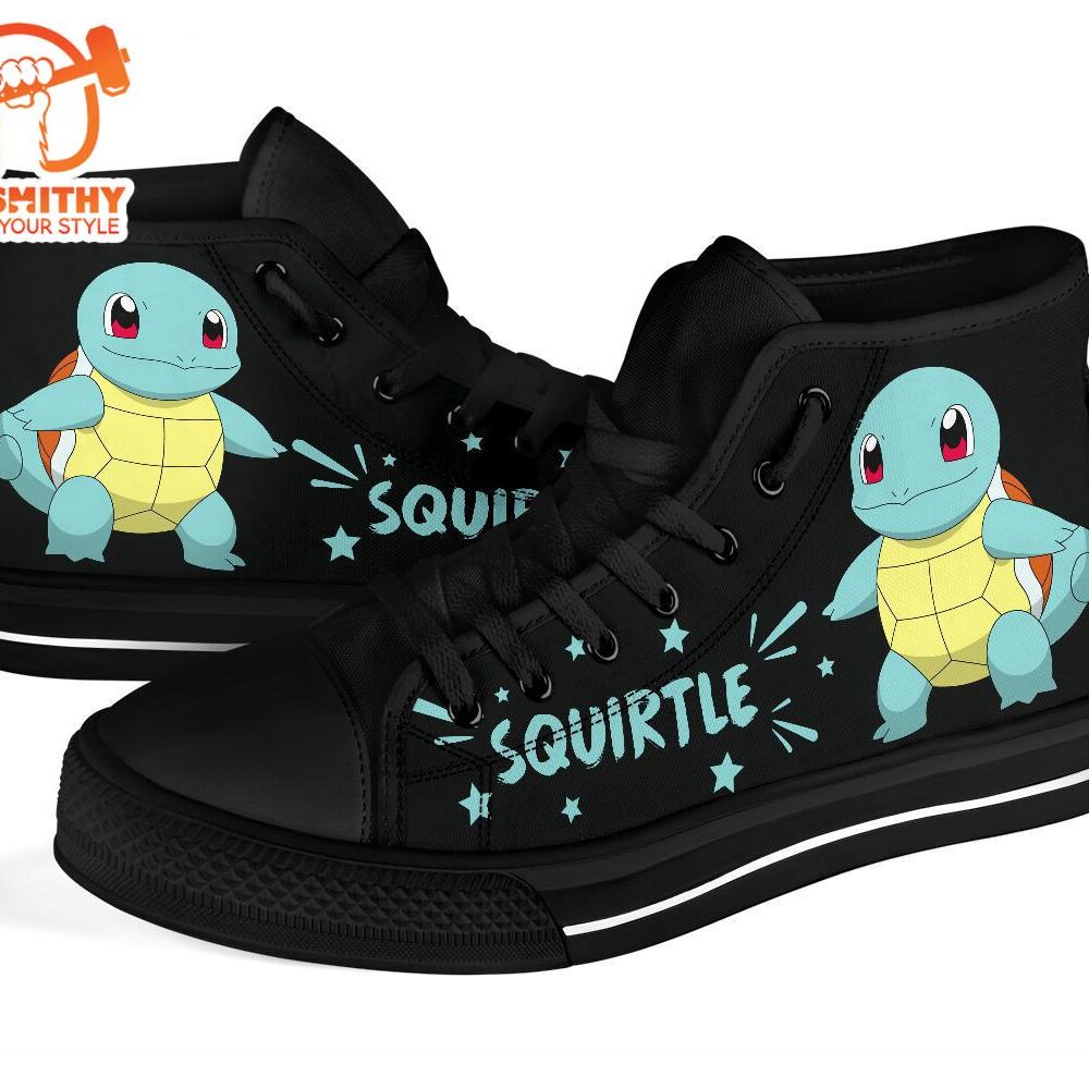 Squirtle High Top Shoes Gift Idea