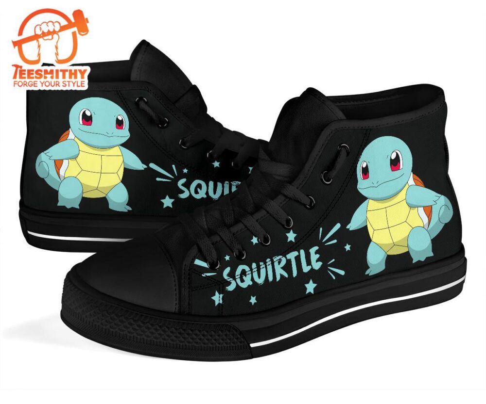 Squirtle High Top Shoes Gift Idea